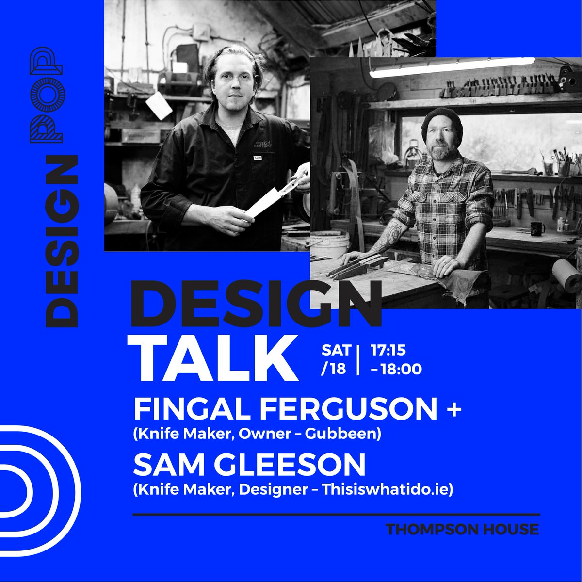 Design POP (@designpopcork) on Twitter photo On May 18 at 5.15pm, knife maker, designer and food producer, <a href="/FingalFerguson/">Fingal Ferguson</a> and knife maker and designer, Sam Gleeson will give a talk on knife making and the process behind it in Thompson House. #knifemaking #craft #handmade #food #irishdesign #DesignPOP #Irishcraft On May 18 at 5.15pm, knife maker, designer and food producer, <a href="/FingalFerguson/">Fingal Ferguson</a> and knife maker and designer, Sam Gleeson will give a talk on knife making and the process behind it in Thompson House. #knifemaking #craft #handmade #food #irishdesign #DesignPOP #Irishcraft