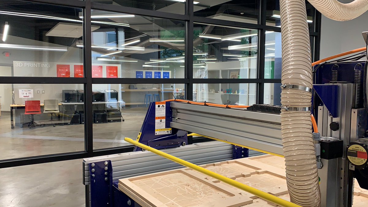 cedricdryades's tweet photo. I just vacuumed our CNC machine @fablabpermian @OdessaCollege because we must offer the best we can to our students and it includes facilities. @V_Chisum you will be missed! #whatWouldVirginiaDo https://t.co/UhGO0A06Yo