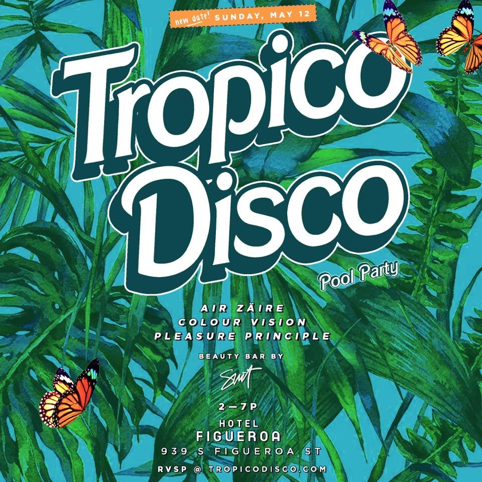 spinning some global tunes this sunday with <a href="/airzaire/">Adam M. Santucci</a> at <a href="/hotelfigueroa/">Hotel Figueroa DTLA</a> - free w/ rsvp: tropicodisco.com