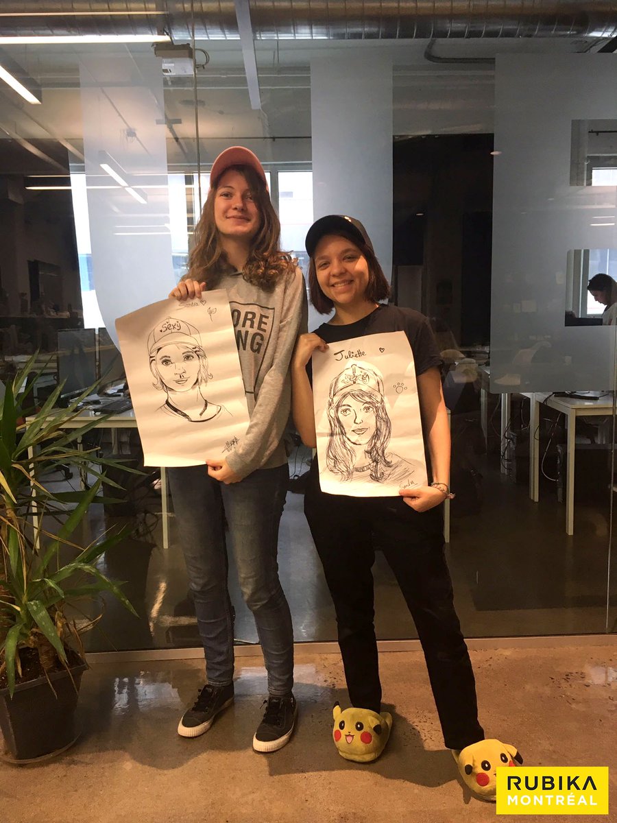 RubikaMontreal's tweet photo. Deux de nos étudiantes ont gagné le concours de portrait lors des 48h BD qui s'est déroulé à Valleyfield. Un grand bravo à elles. 👏🎉🎊 https://t.co/ge3r8KYhCY
