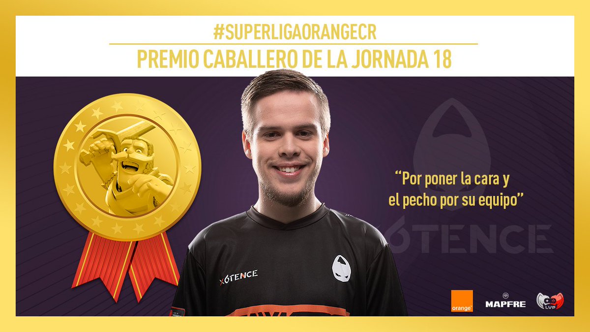 LVPesClash's tweet photo. 📜Premios de #SuperligaOrangeCR: Jornada 18

🏅Medalla Caballero: A @RainBowCr4 de @x6tence por una espectacular partida de contención en el segundo set que les permitiría irse al Rey de la Arena para luego rematar el partido. https://t.co/RccgLmeXuI