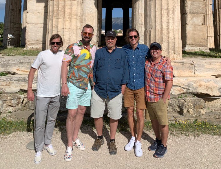 pax8's tweet photo. We want to give a huge thank you to @Microsoft for having @j_pangretic, @nickheddy, John Street, @D0NJETER, and @AsalesGeek in Greece this week. We can't wait to get back and share all the learnings with our partners! #Pax8 #CloudWingman #MSPs https://t.co/zlWh5VyKJj