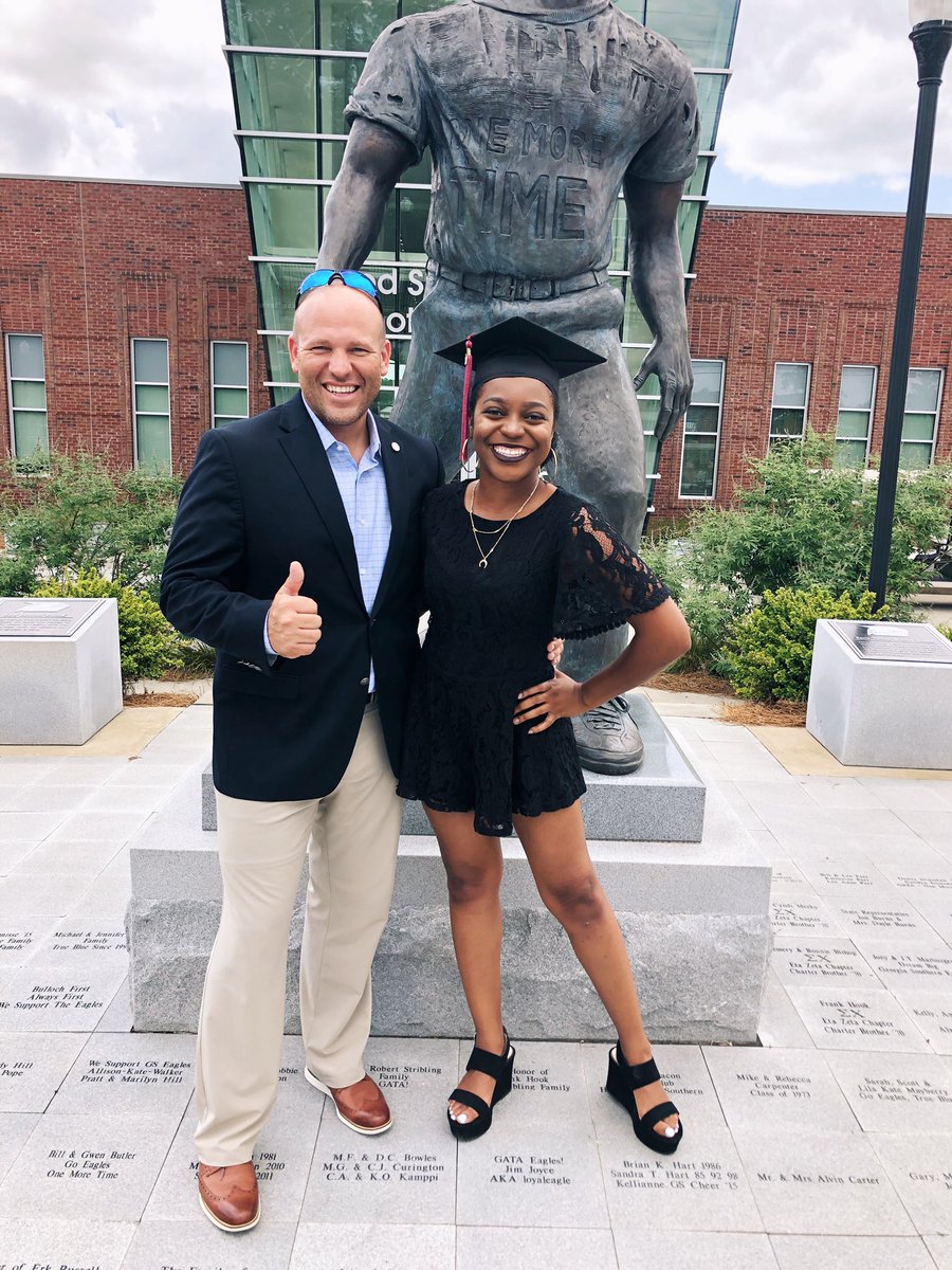 Just Chad and a grad 🎓 thank you so much <a href="/chadlunsford/">Coach Chad Lunsford</a>! Senior bucket list finally completed!