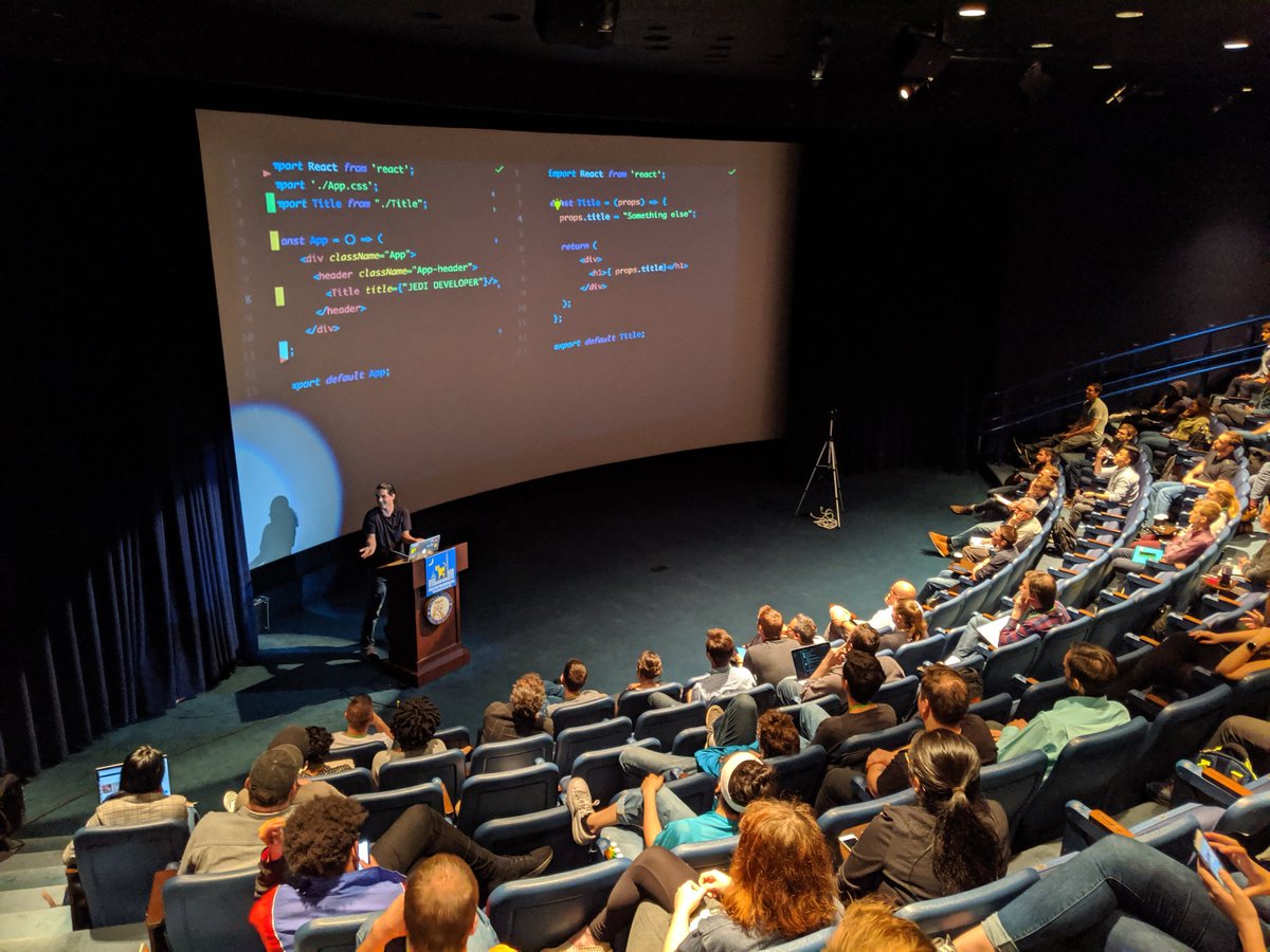 heycaseywattsup's tweet image. .@nirkaufman presents &quot;Be a Jedi developer. Become one with the Source, and the Source will guide you.&quot;

at #nationjs @nationjs