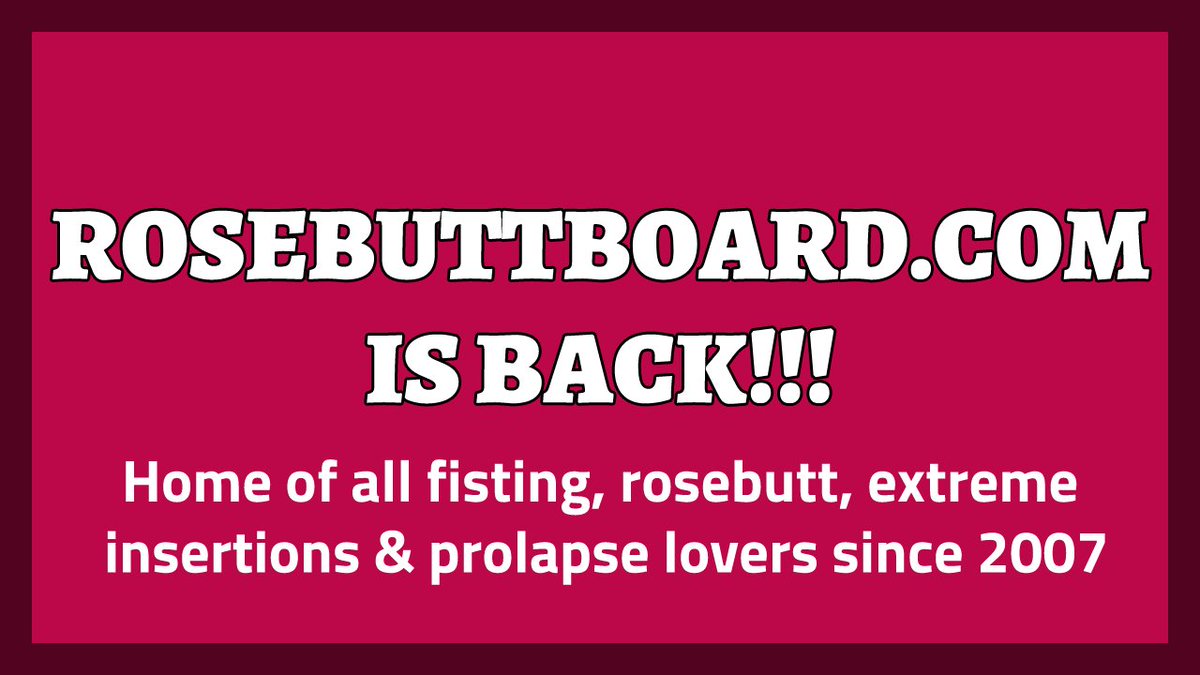 PLEASE RETWEETðŸ™ðŸ™ðŸ™ http://Rosebuttboard.com is back ...