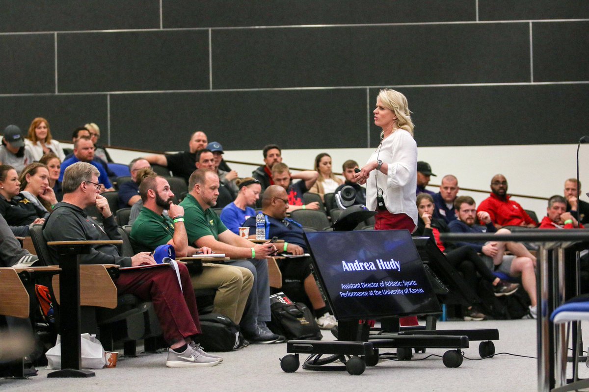 JAYHAWKSTRENGTH's tweet photo. “The team takes on and emanates the personality of the leader.” @A_Hudy #MSPC2019 https://t.co/Uy6RX8aOAu