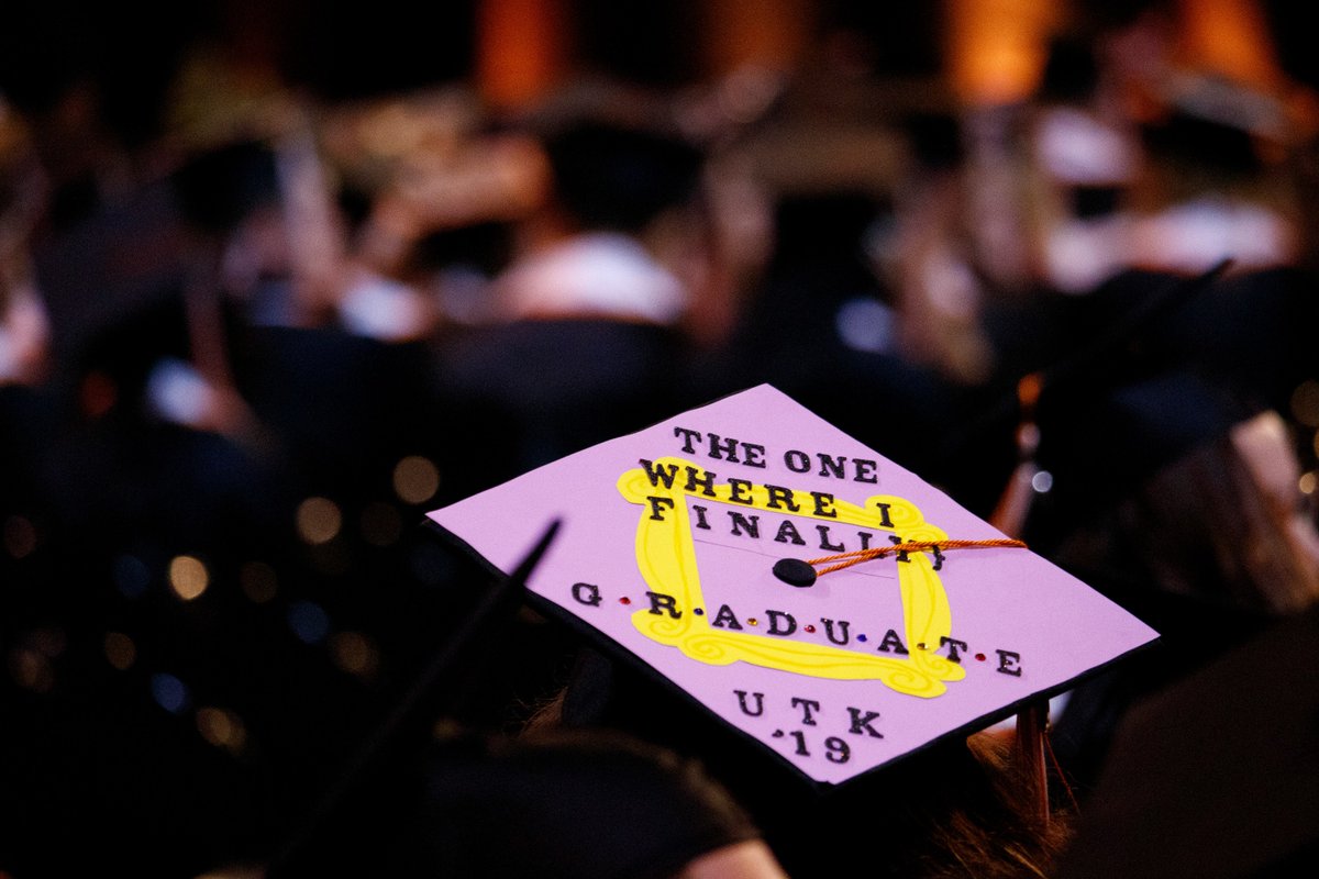 UTCCI's tweet photo. A tip of the cap to some of the great 🎓designs at our commencement!   

#UTgrad2019 #UTCCI19 #UTK19 https://t.co/agb9EnrG0z