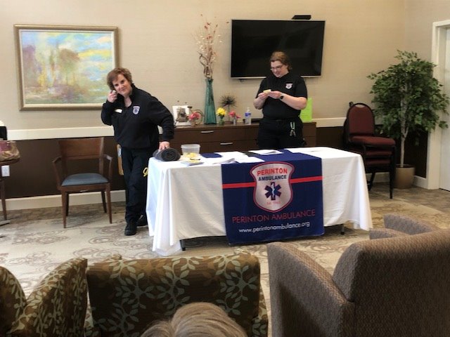 LegendsWhitney's tweet photo. Thank you to Perinton Ambulance for our seminar on Allergic Reactions. Congrats to Michele D from bldg. 200 on winning the blanket!😇 https://t.co/r1Jn8Du1HU