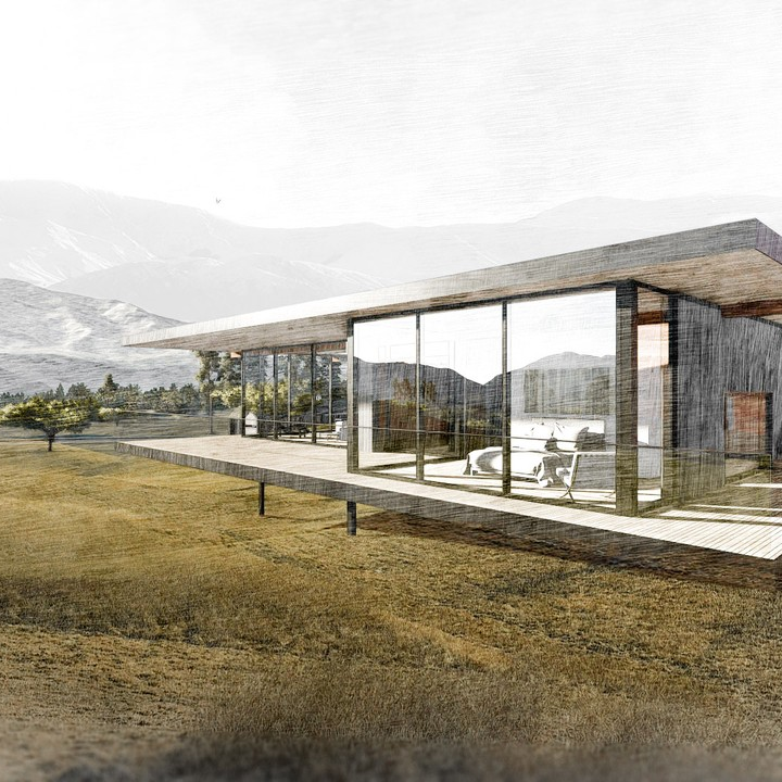 kodamiami's tweet photo. Just outside of Queenstown, New Zealand -  the Bendemeer Residence. Located on a site endowed with so much drama, including challenging winds,  a temperate climate, and breathtaking views,  the house was conceived in direct response to the natural conditions of the site. https://t.co/K5UETFGQtw