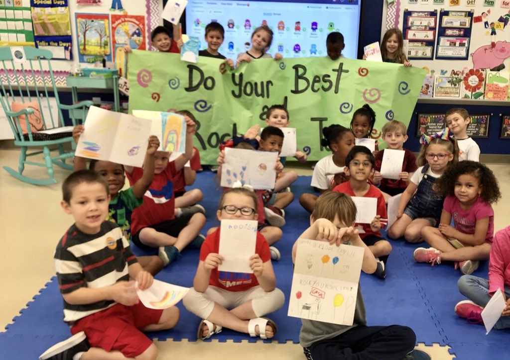 We ❤️ our Book Buddies! We were SO excited to encourage them with a cool treat and kind words! SOLs are a breeze <a href="/Enon_Elementary/">Enon Elementary</a> 5th graders! 👏🏻👏🏻👏🏻 #doyourbest #rockthetest #oneccps