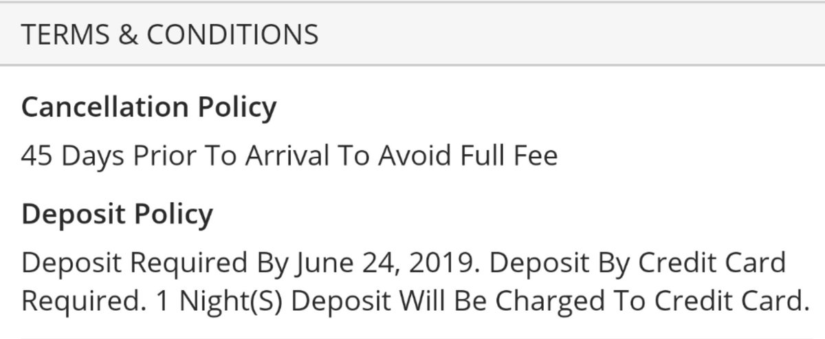 crichardson's tweet image. Why do hotel websites describe (vague) policies rather than apply them to your reservation?! #lazydesign