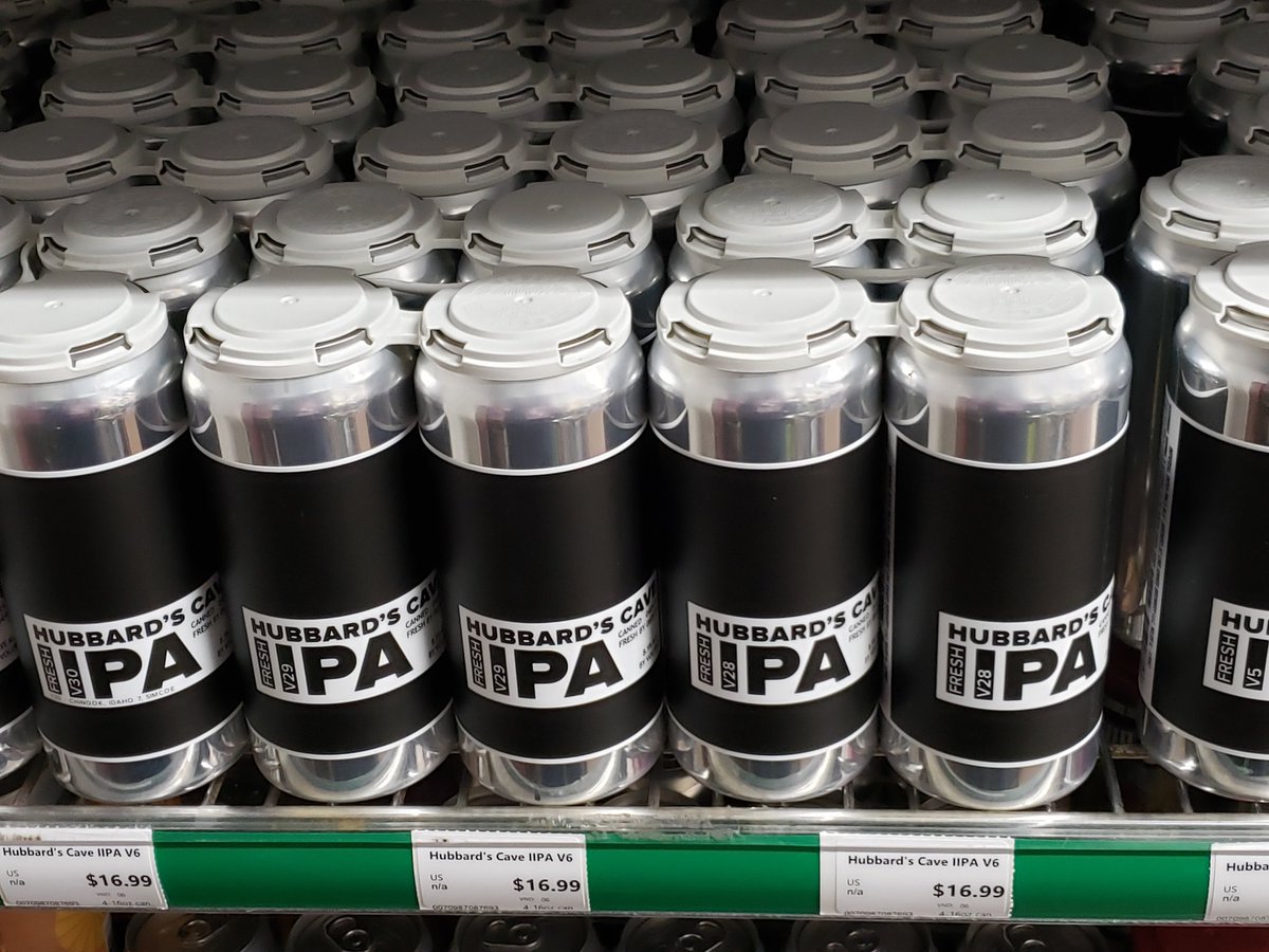 JohnsGrocery's tweet photo. Now in stock: @HubbardsCave #CocoVan 2-packs and 4 versions of their fresh IIPA in 4-packs.  #freshies #dipa #greatbeerweekend https://t.co/AiWeCA0ZTE