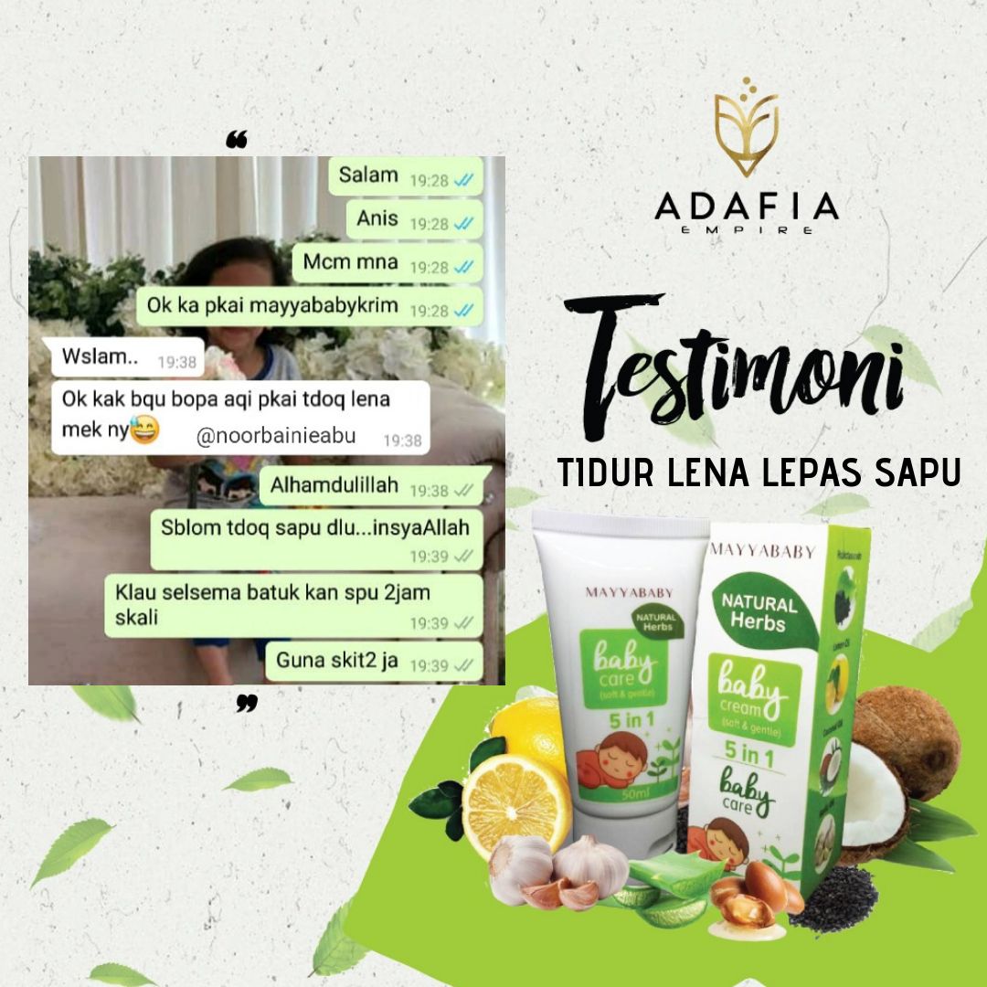 AzriNanad's tweet photo. [TIDUR LENA]

Awak, jom baca ada apa apa perubahan positif tak terhadap pengguna produk MAYYA BABY CREAM ni , baca sampai habis tau! ❤
-
Wow,alhamdulillah pengguna produk MAYYA BABY CREAM berpuas hati kan.Jadi awak bila lagi?Kalau berminat jomlah :-

https://t.co/OvPxKBPeE2 https://t.co/0DZAvv5wui
