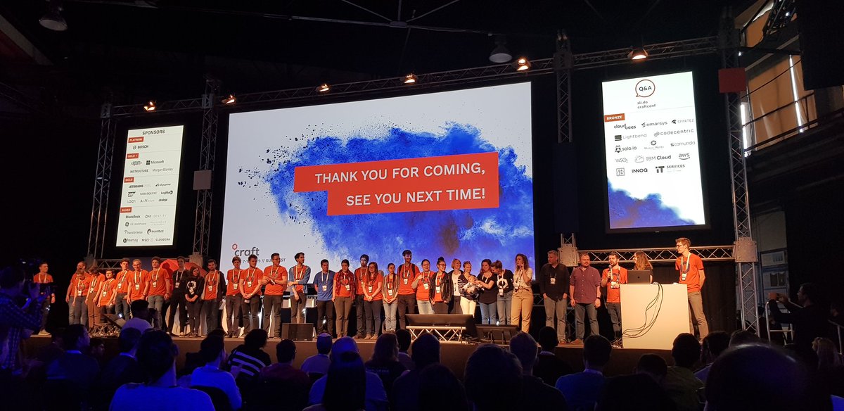 JMatviyuk's tweet photo. Props to these tireless people #CraftConf https://t.co/PeCbpgcfu5