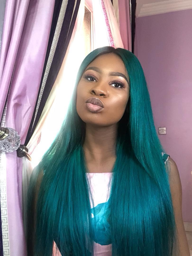 Adejokee_'s tweet photo. Hair color got me giving me mermaid vibes. 
Played around with 3 different colors to achieve this and I only had to bleach my hair just once. 
Hair originally colored from color 1B. https://t.co/ojZFrYSGU9