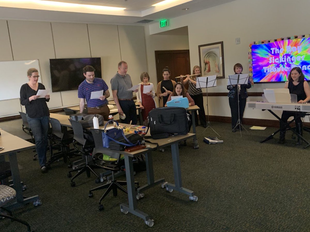 PCHistoryDept's tweet photo. The department that plays together stays together! Our incredibly talented faculty formed a musical ensemble to celebrate Dr. Ray Sickinger's dedicated service as department chair. The Ray Sickinger Tribute Band impressively covered "In My Life" by The Beatles. https://t.co/BBEVwEJYXm