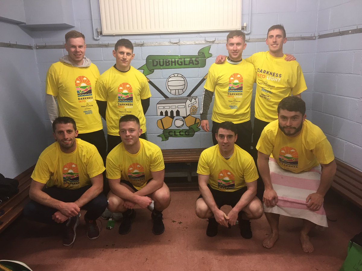 DouglasGAAClub's tweet photo. Some of our lads who are delighted to support @PietaHouse darkness into light walk on Saturday next. https://t.co/8UL1wnfAs9