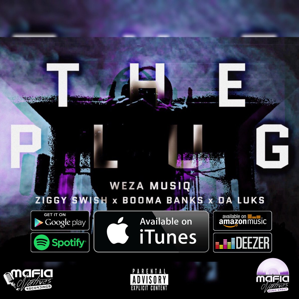 OUT NOW ON ALL DIGITAL STORE❗️❗️❗️

Title: The Plug
Artist(s):  Weza MusiQ, Ziggy Swish SA, BoomaBanks &amp; Da Luks
Genre: HipHop/Trap
Duration: 02:51

- iTunes: itunes.apple.com/za/album/the-p…
And many more stores

#WezaMusiQ
#ThePlug
#MafiaNativesRecordings ©
#WeAreTheMusic™
#TrapMusic
