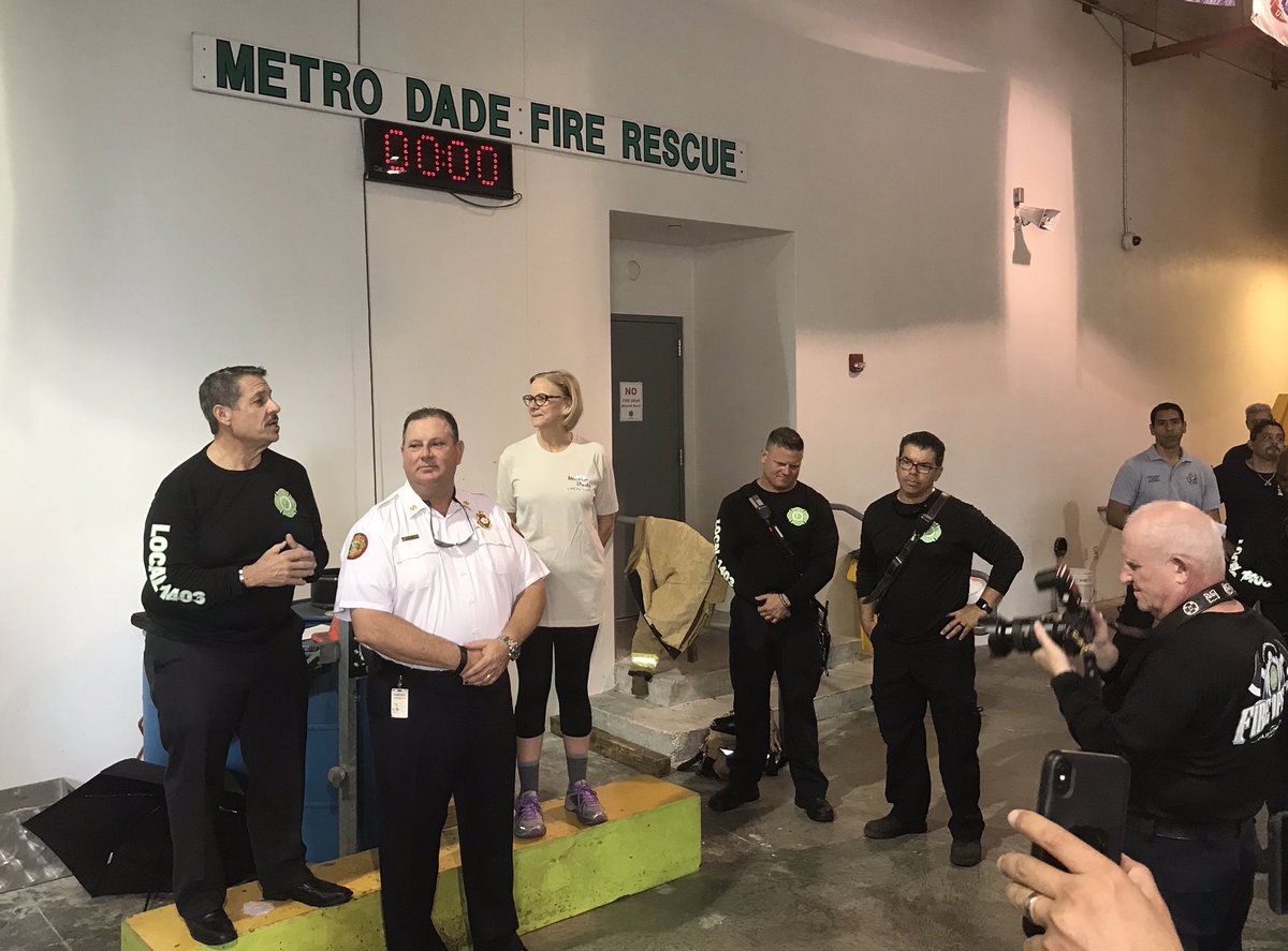JosePepeDiaz305's tweet image. Great to join the Miami-Dade Fire Department at today’s #FireOps101 @MiamiDadeFire Rescue Training Center. The simulation shows the difficulties firefighters encounter when trying to save lives. #Local1403