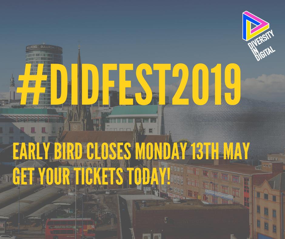 FPressly's tweet photo. Less than 2 weeks to go now - the plans are all set for an awesome night! I'm personally so excited to share the #DIDFest2019 best bits &amp; hear from some seriously amazing, inspirational people. Please share &amp; spread the word to fam, friends &amp; work 💛 #DiversityandInclusion https://t.co/F9TAjipCLz
