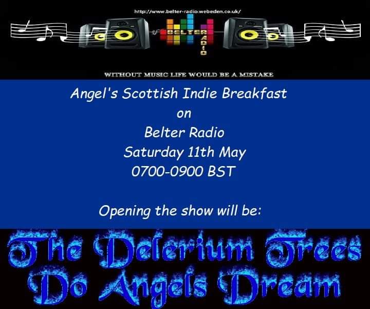 Delerium65's tweet photo. @BelterRadio opens up #AngelsScottishIndieBreakfast with #TheDeleriumTrees @Delerium65 and the new extended version of #DoAngelsDream. 7 to 9am BST.
Also @mforsythmusic @BreaktheEmbargo @redEvelyn
@colinclyne @JourneyNorth16 @FallenArches77
ππ³π³π
https://t.co/MGzoFP6HhN https://t.co/sqVBhCfs0P