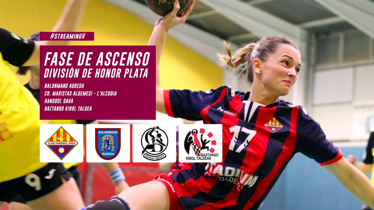 ValonmanoConV's tweet photo. #StreamingV | ¡Ya en directo desde el Jacme March con el grupo D de la fase de ascenso a División de Honor Plata!
👉Partido entre @Clubhandbolgava y Baztango Kirol Taldea para empezar la tarde
🎙Jimmy Martín
📺 https://t.co/UtTGryjtDF https://t.co/yz5bB8LXLH