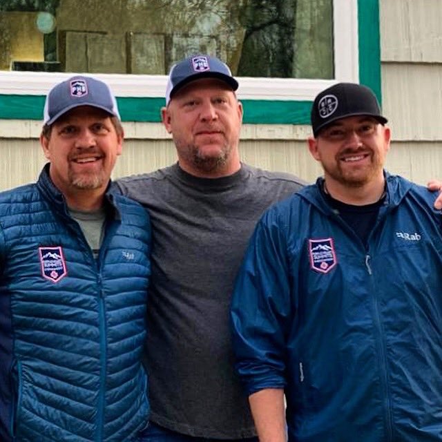 oneteamcf's tweet photo. “...and so it begins!” Purple Heart Summits team is headed to Denali Base Camp this morning #purpleheart7summits #one2go #worldrecordattempt4combatwounded @colganfound @WranglerNetwork @Wrangler National Patriots https://t.co/1R3iCc9AFN