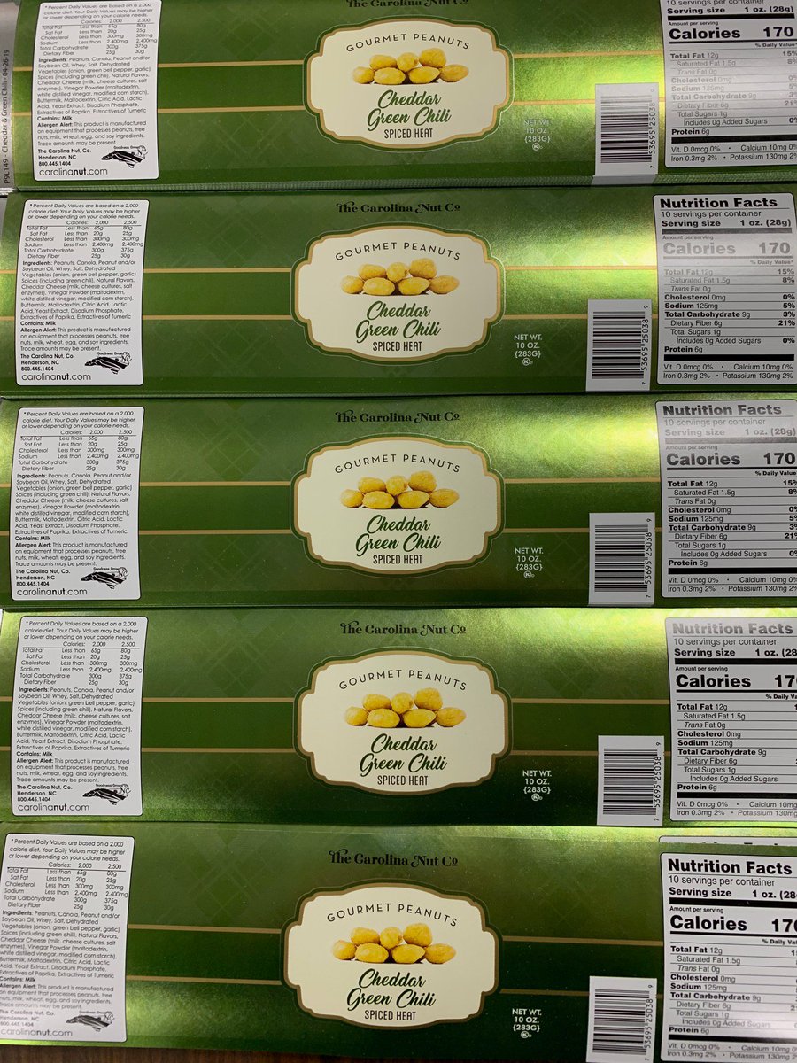 #FlexoFriday
Happy Flexo Friday,on the press is Carolina Nut Co’s Gourmet Peanuts from ThorWorks Industries. The Gourmet Peanuts are being printed on Silver Metalized Paper to give that special metallic shine. Enjoy a delicious snack this weekend! 
#ThorWorks #CarolinaNutCompany