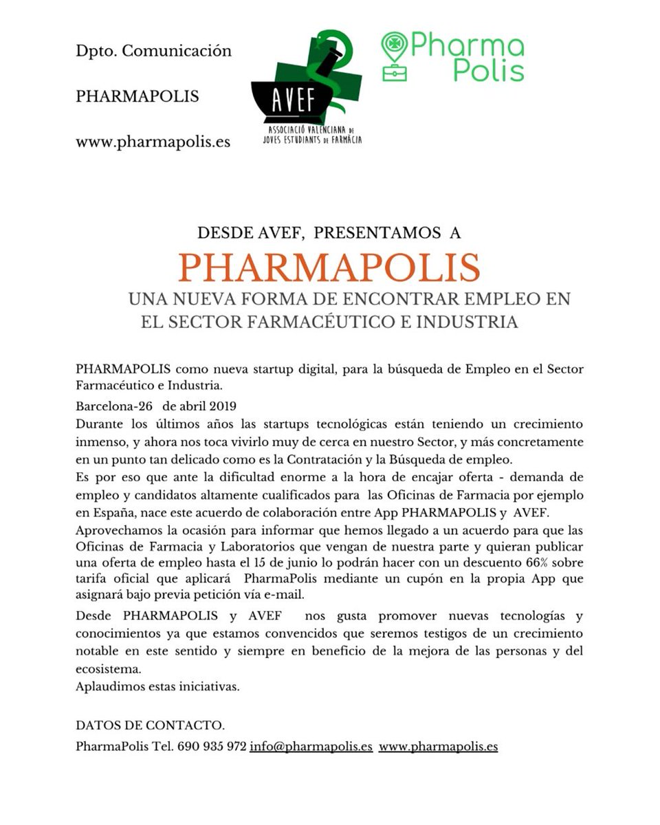 Estudiants Farmàcia (@avefarmacia) on Twitter photo 