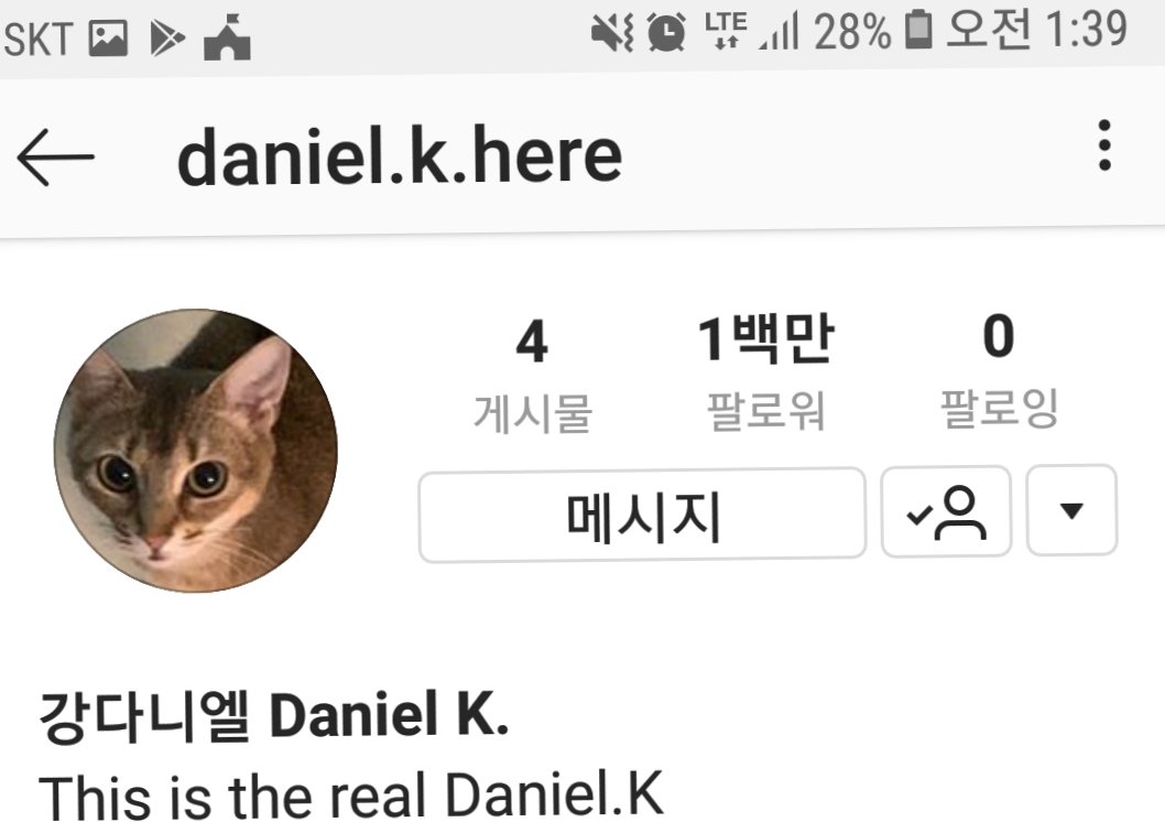 961210kangdan's tweet photo. #KangDaniel #강다니엘
#강다니엘보고싶다
#신인가수_강다니엘
#인스타100만축하
#daniel_k_here
드디어 백만~
천만 가자~~~!!!! https://t.co/ccRmceCM6k