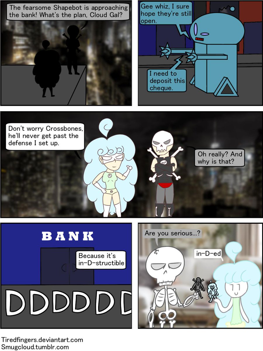 SookCloud's tweet photo. S1E26
#pomf #pomic #comic #pun #puns #superheroes https://t.co/fJ5Z1tcMyj