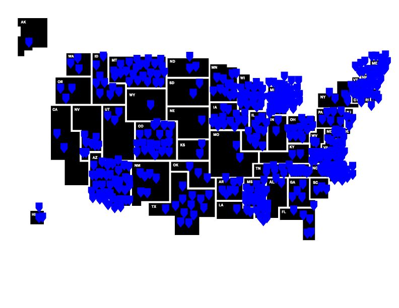 Map of lawmakers who've signed the America's Goals pledge