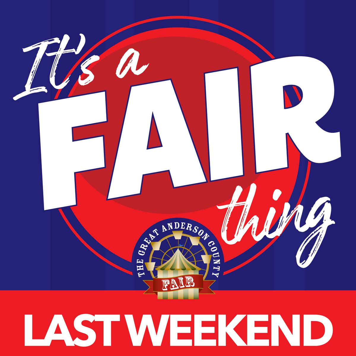 AndersonFair's tweet image. Last weekend to make memories at the fair! Exciting shows, great food and the coolest rides in the Upstate! #itsafairthing #countdown #food #fun #memories