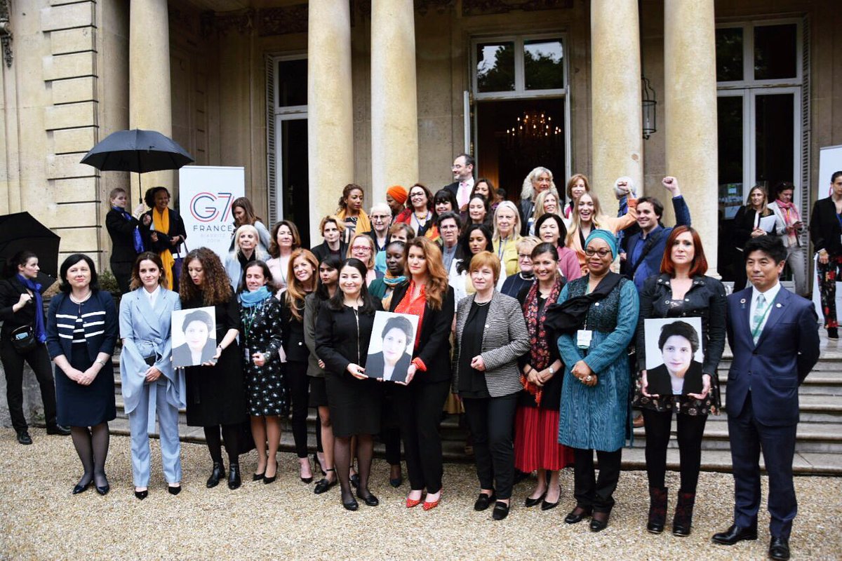 🙌 #G7 Ministers and Gender Equality Advisory Council members express their support for #NasrinSotoudeh, currently imprisoned in Iran and an honorary member of the Advisory Council. 
🇫🇷🇺🇸🇩🇪🇬🇧🇯🇵🇮🇹🇨🇦🇪🇺
#G7France #G7Equality