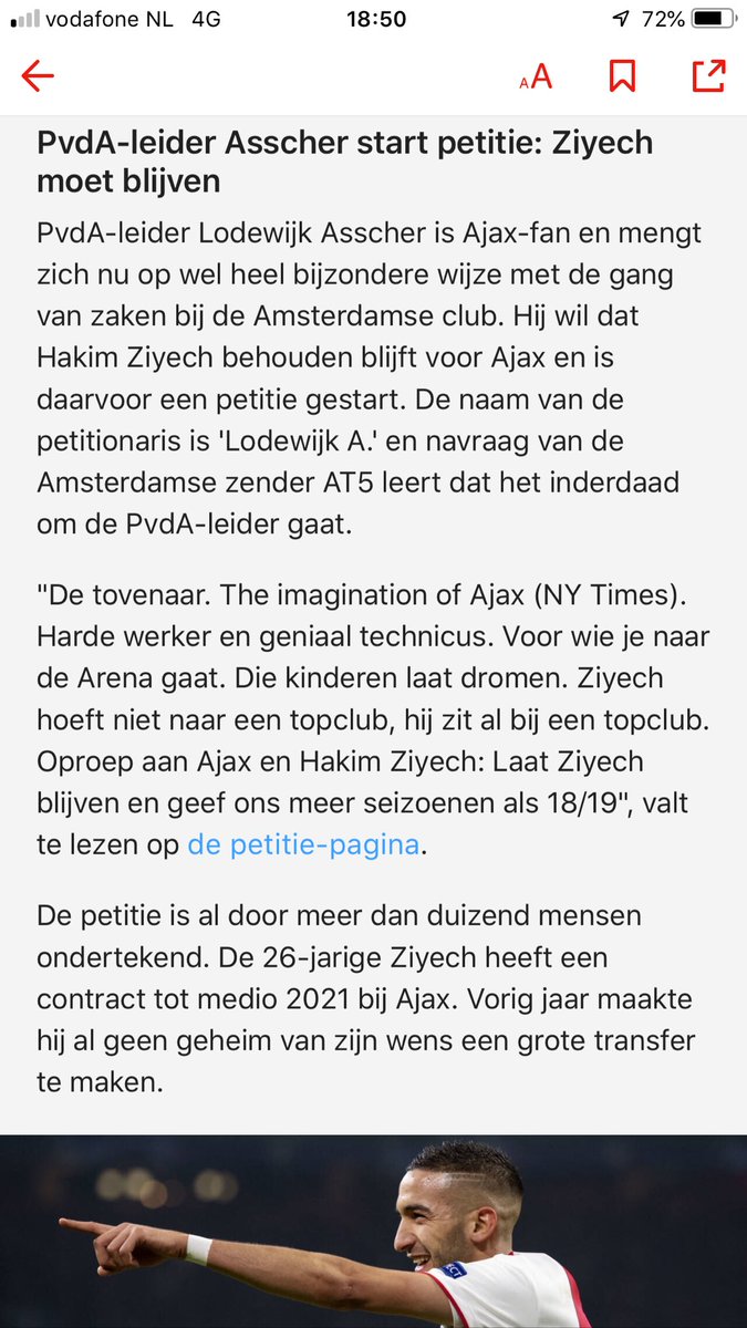 Dat hij zich eens bezighoudt met politiek en zich verre houdt van een populistische privé mening!