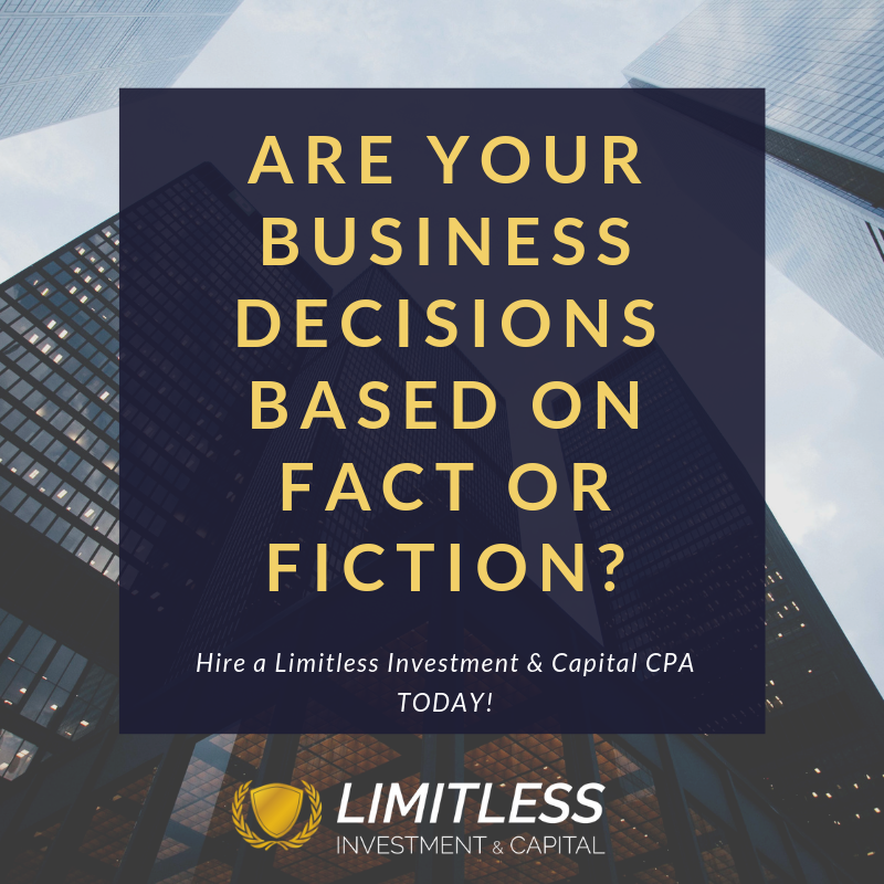 LIMITLESSINVES1's tweet photo. It is crucial to know all the facts regarding your company. 

#happyfriday #smallbiztips #entreprenuer #smallbusiness #accountingfirms #localCPA https://t.co/dFXlRxCSlU