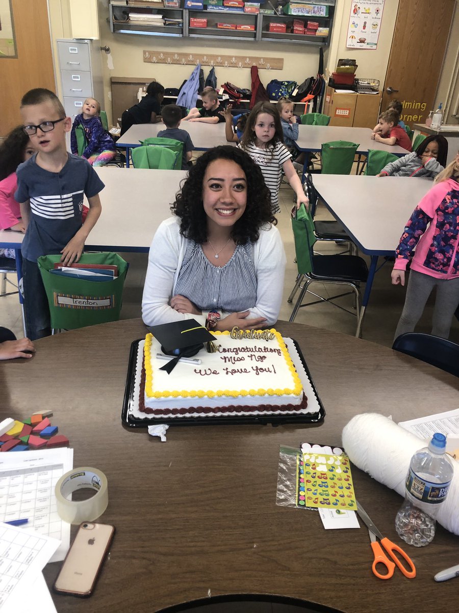 DanielleSochor's tweet photo. It is the last day for our student teachers!!! We will miss them! Our students will never forget them. #JHRodgers https://t.co/C6MRsIBuUF