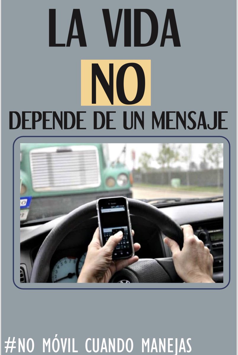 Maneja sin cel tweet media