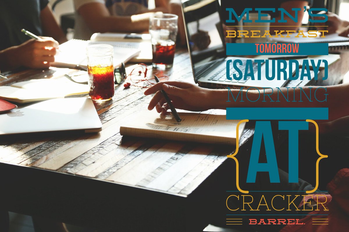 AtWindance's tweet photo. Men’s breakfast tomorrow (Saturday) morning at 8am! 🥞☕️🍽 #Windance #Gulfport  #Rise #Mensbreakfast #CrackerBarrel https://t.co/fmB80VhG6O