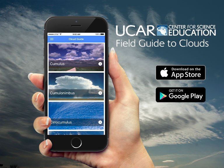 UCARSciEd's tweet photo. What's your favorite type of cloud?
Learn to identify clouds in the sky with the #UCARSciEd Field Guide to Clouds app! Upload your best photos to social media for a chance to be featured on our pages!
https://t.co/86mski17qU #SciEdClouds https://t.co/HUtaca1tsD