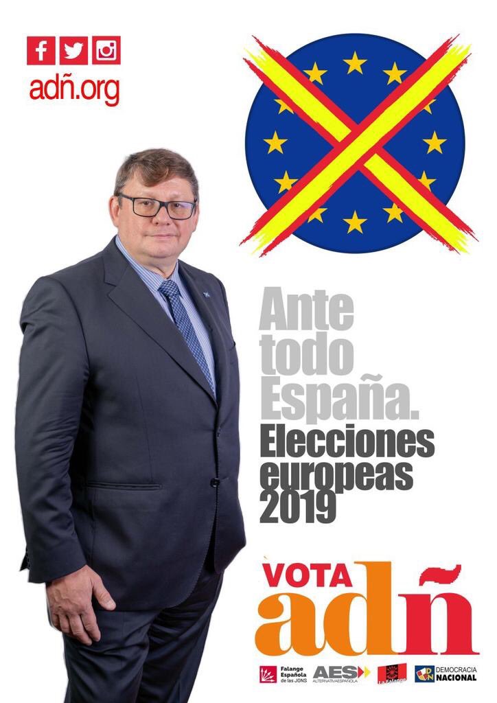 🚨Nuestras tradiciones cristianas, valores, raíces… La U€ de los banqueros, mercaderes y los corruptos representa todo lo contrario a la verdadera Europa.

👉Es hora de decir basta. De recuperar y hacer respetar nuestro #ADÑ.

🗳El #26Mayo, ¡todos con <a href="/ADNcoalicion/">Coalición ADÑ</a>!
#VotaADÑ