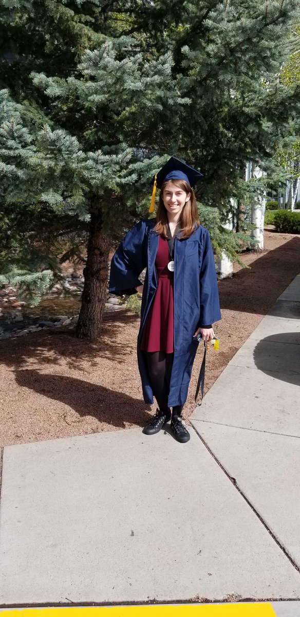 samjocline's tweet photo. Ali! You did it, way to be awesome!!! Love ya! #NAUgrad #congrats #finally https://t.co/69Khn8LS5a