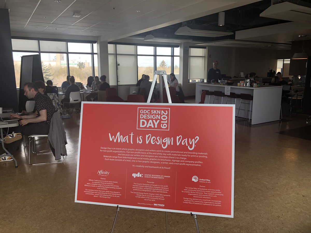 UnitedWayStoon's tweet photo. It’s Design Day! Thank you @Affinity_CU and @gdcskn for helping 6 community agencies with their communication and design needs! #LocalLove #Volunteer https://t.co/WvkWyYdnWt