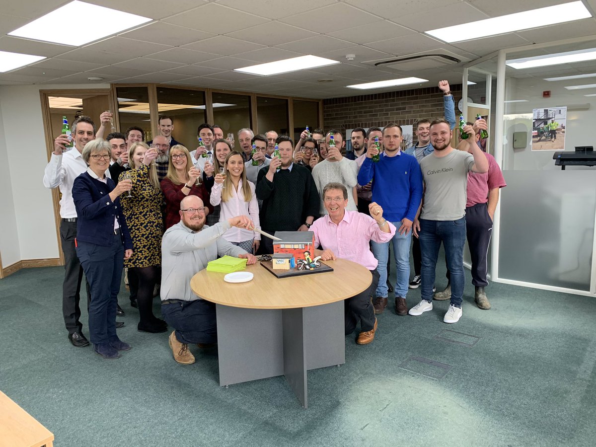 Today we celebrate Tim Walsingham’s 20th year with us. Joined as digger driver and now our Senior Site Manager, currently managing a site with 427 homes being built. #loyalty #NHBCSealofExcellence