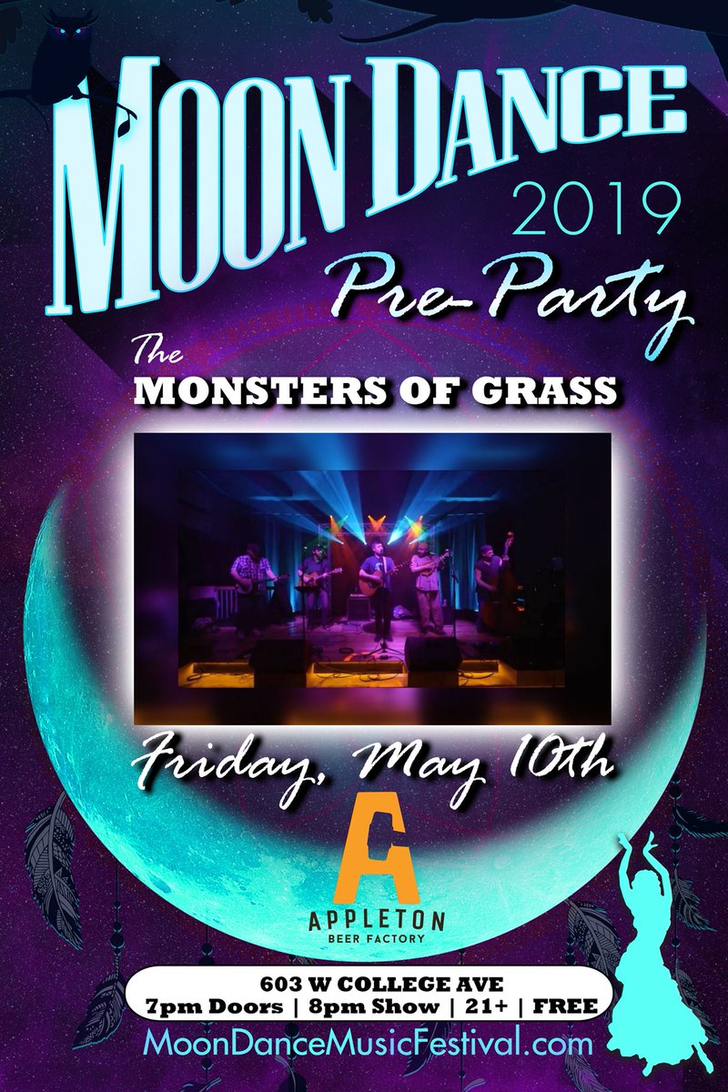 LIVE MUSIC TONIGHT! Moon Dance Music Festival is kicking off their festival in July with a pre-party here! They'll be giving away merch, Moon Dance ticket raffles, &amp; more! We have the normal menu available until 7PM &amp; then will switch to a limited menu for the rest of the night