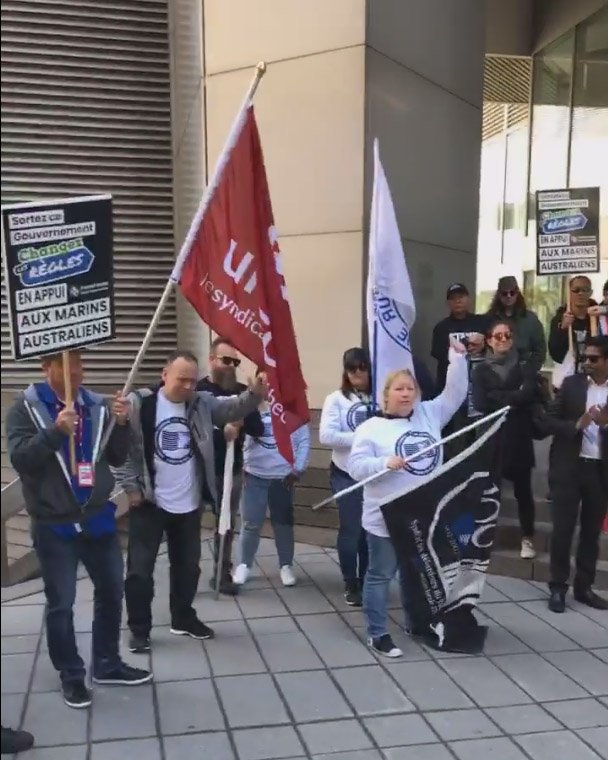 <a href="/SyndicatMTL375/">SyndicatMTL375</a> en support aux marins australiens, au prise avec des traités internationaux et des lois qui sabotent leurs conditions de travail, comme c'est le cas avec les marins canadiens. #saveaustralianshipping ⁦<a href="/ITFglobalunion/">International Transport Workers' Federation (ITF)</a> @MaritimeUnionAU @SaveAusShipping <a href="/SIUCanada/">SIU of Canada</a>