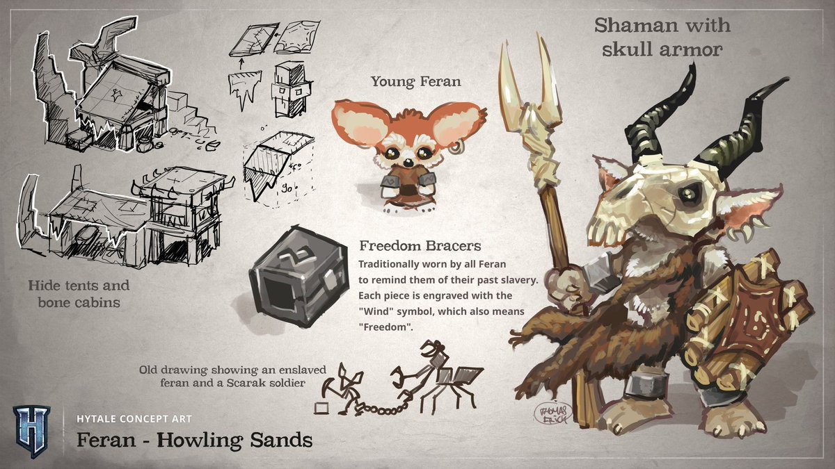EuHytale's tweet photo. Ferans sind friedvolle Kreaturen die früher als Sklaven leben mussten #Hytale https://t.co/mEEa5cOOcq