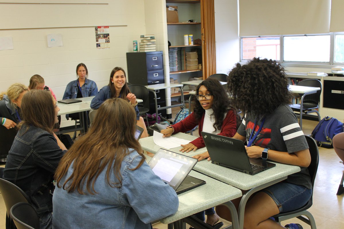 MNDCougars's tweet photo. Seniors in Mrs. Kate Grimm's English classes spent time today debating their different interpretations of "A Doll's House", a three-act play written by Norway's Henrik Ibsen. #SpiritedConversations #Classof2019 https://t.co/Rz4gAmTQjg