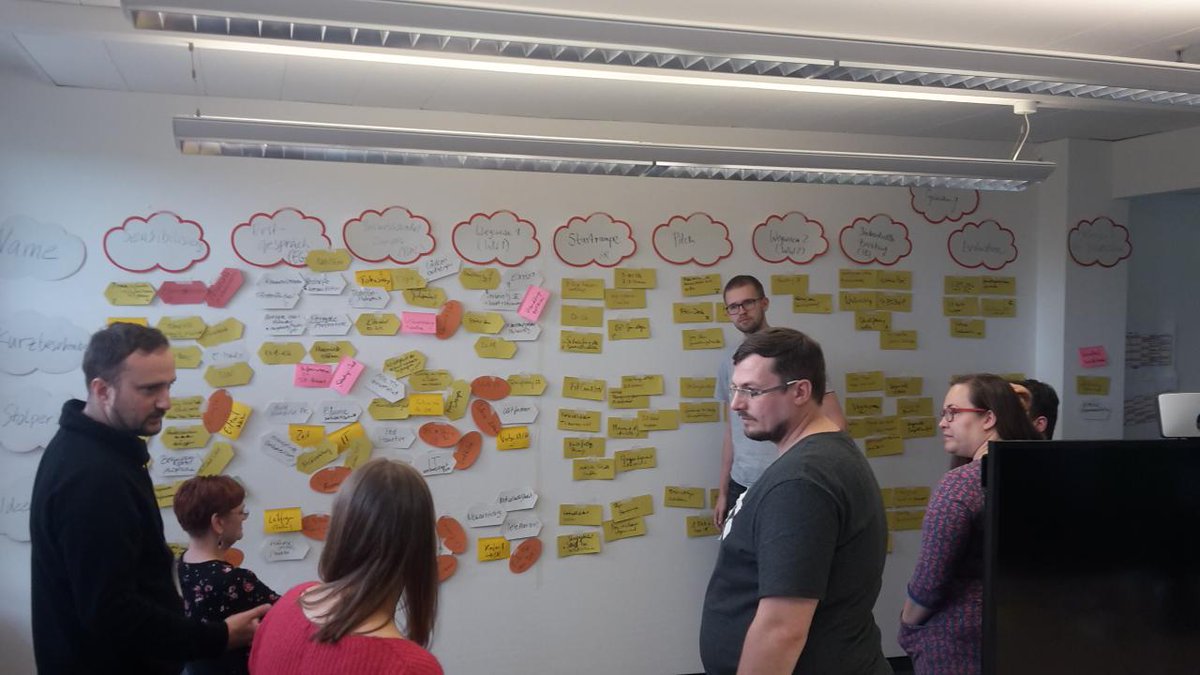 ZierJohannes's tweet photo. Really happy about our first #startup #service #strategy day. Analysing the status quo and being creative in finding solutions @unipotsdam. Big thanks Nico Huber @BARMER_BB in Potsdam for hosting us! #PotsdamTransfer #teamwork with @cmrx101 https://t.co/IbnZy2NQPu