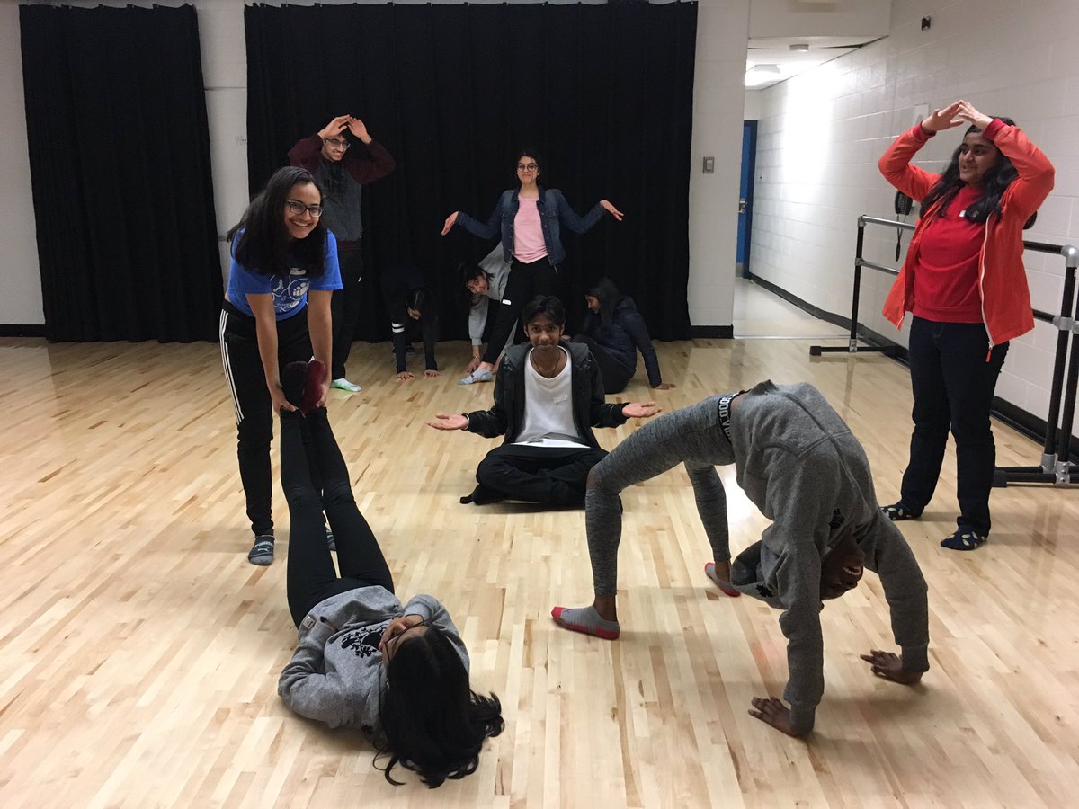 MrKingPeel's tweet photo. Improv workshop to fulfill our Health for Life part of the day! Yes,and....Hosted by Jenn from @CIGToronto Great to see students taking risks, opening up, and working together. So many laughs! @NorthParkSSca @NPSSDrama @NPSSwellness @PeelSchools https://t.co/gso2Bv7TP7